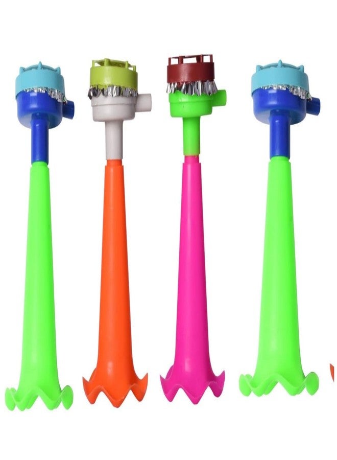 FULLFILLS Noisemaker Party Supply Small Flower Horn (Set of 4 Different Color) - Image 1